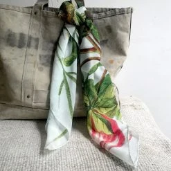 John Derian Company Textiles & Rugs Peony Silk Scarf