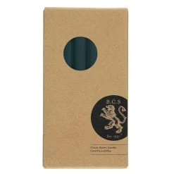 British Colour Standard Set Of 6 Candles In Gunmetal Grey Candlestick Holders