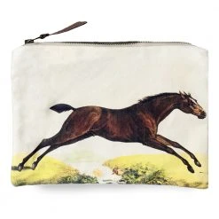 John Derian Company Inc Pouches & Totes Horses Zipper Pouch