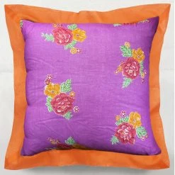 Lisa Corti Gulab Flower Purple Euro Pillow Textiles & Rugs