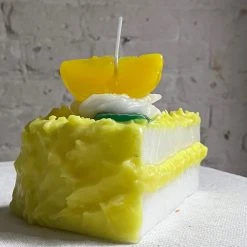 Cereria Introna Torta Limone Lemon Cake Slice Candle
