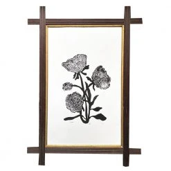 Hugo Guinness Art & Objects "Gothic Rose" In Antique Frame