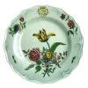John Derian Company Inc Ceramic & Porcelain Fruit Melamine Faience Fleurs Isolees Dinner Plate