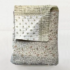 Jeanette Farrier Vintage Sari Baby Blanket (JFB05)