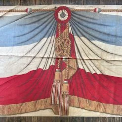Vintage 19th Century French Bunting Textiles & Rugs