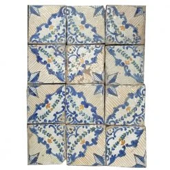Vintage Vintage & Antiques Set Of 12 Early 19th Century French Tiles