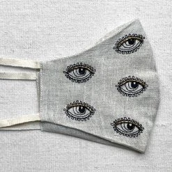 Skippy Cotton Textiles & Rugs Natural Protective Eyes Face Mask