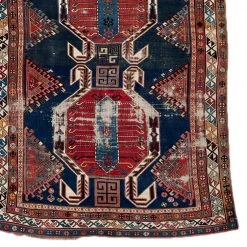 Floor 4'7” X 7'7” Antique Caucasian Rug Textiles & Rugs