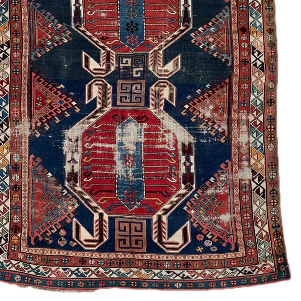 Floor 4'7” X 7'7” Antique Caucasian Rug Textiles & Rugs 4 Floor 4'7” X 7'7” Antique Caucasian Rug Textiles & Rugs