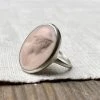 Marcie McGoldrick Silver Boy Cameo Ring In Blush