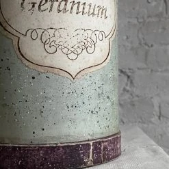 Vintage Handmade Antique Italian Paper Boxes - Patina Mint With Maroon Trim