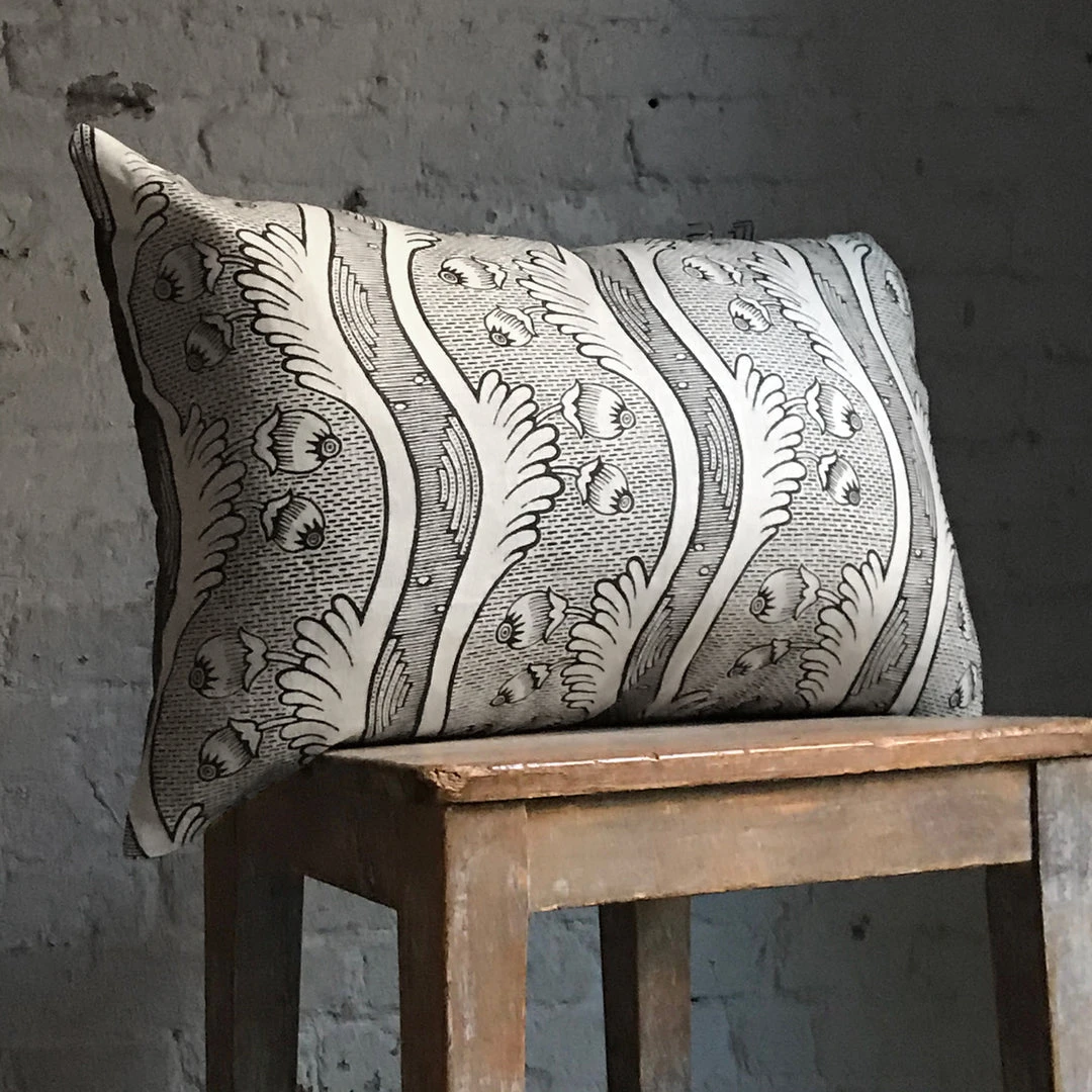 Antoinette Poisson Medium Grenades Pillow (No. 2B) With With Linen Backing Textiles & Rugs 5 Antoinette Poisson Medium Grenades Pillow (No. 2B) With With Linen Backing Textiles & Rugs