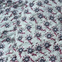 Jeanette Farrier Newly Printed Kantha Queen Bedcover