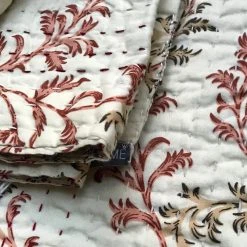 Jeanette Farrier Newly Printed Kantha Queen Bedcover