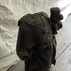 Vintage 19th Century French Carved Wooden Figure