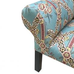 John Derian Company Custom Teddy Sofa In Antoinette Poisson Fabric