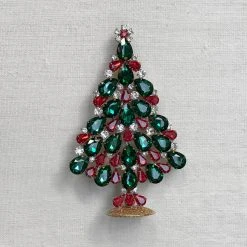 Nostalgie Christbaumschmuck Holiday Jeweled Tivoli Crystal Tree