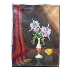 Vintage Art & Objects Mid 20th Century Dutch Floral Still Life