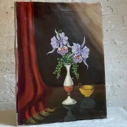 Vintage Art & Objects Mid 20th Century Dutch Floral Still Life