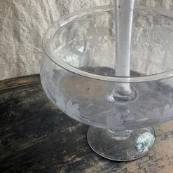 Vintage Vintage & Antiques 19th Century French Large Footed Bowl With Vase (#12)