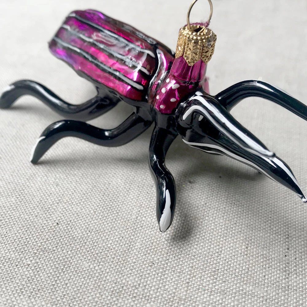 Wiktoria Black & Pink Bug Ornament Holiday 4 Wiktoria Black & Pink Bug Ornament Holiday