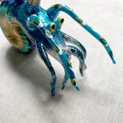 Wiktoria Blue Shrimp Ornament Holiday