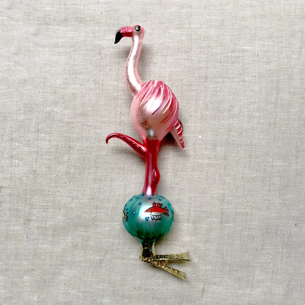 Wiktoria Holiday Flamingo Clip-On Ornament 4 Wiktoria Holiday Flamingo Clip-On Ornament