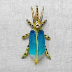 Wiktoria Holiday Yellow & Blue Bug Ornament