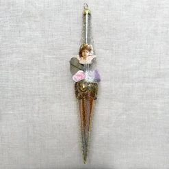 Nostalgie Christbaumschmuck Holiday Victorian Umbrella Ornament With Angel