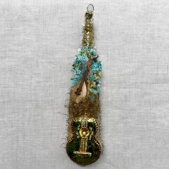 Nostalgie Christbaumschmuck Holiday Victorian Guitar Ornament