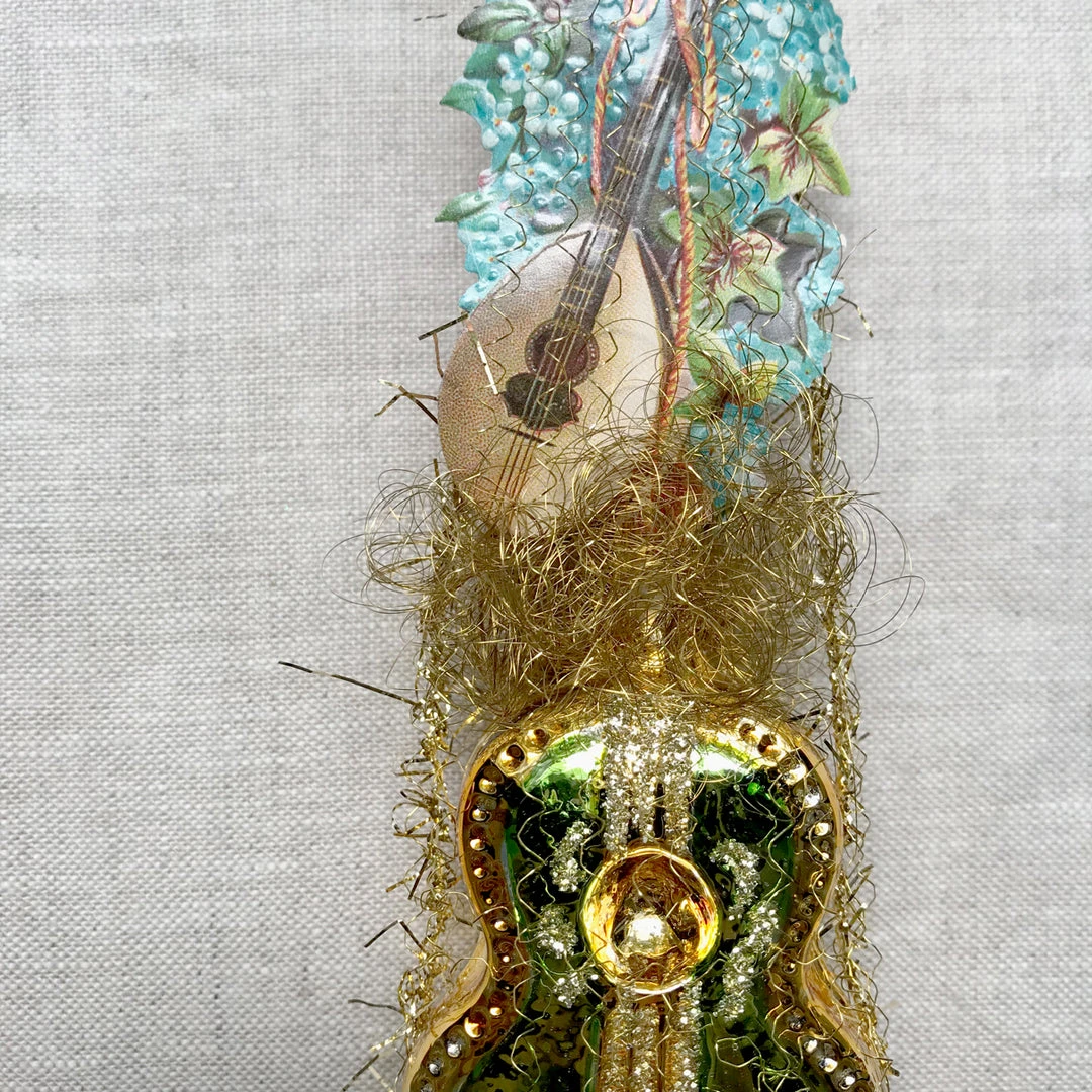 Nostalgie Christbaumschmuck Holiday Victorian Guitar Ornament 4 Nostalgie Christbaumschmuck Holiday Victorian Guitar Ornament