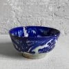 Vintage 19th Century Blue & White Persian Footed Bowl (B)