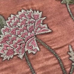 Anke Drechsel Milva Silk Velvet Cushion In Henna