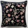 Anke Drechsel Madame Bovary Silk Velvet Cushion In Charcoal Textiles & Rugs