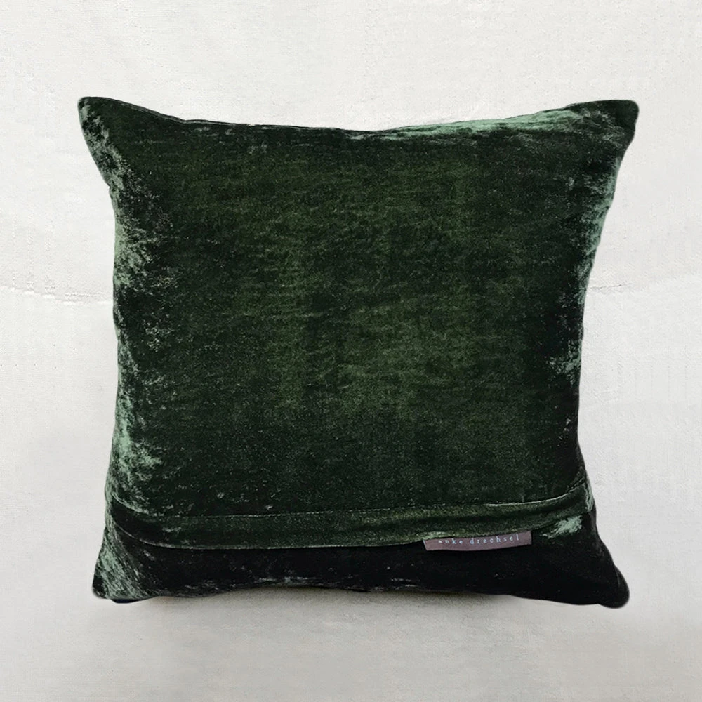 John Derian Company Inc Czarina Silk Velvet Cushion In Light Green Bedding