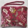 Anke Drechsel Small Goods Liva Embroidered Silk Velvet Perfect Zipper Pouch In 193