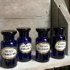 Vintage Vintage & Antiques 19th Century Small Blue Apothecary Bottles