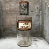 Vintage 19th Century Apothecary Jar - Nitr: Potassic: Glassware