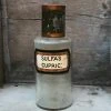 Vintage 19th Century Apothecary Jar - Sulfas Cupric