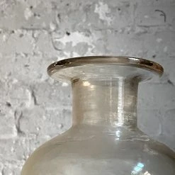 Vintage 19th Century Large Glass Apothecary Jar Without Stopper Glassware