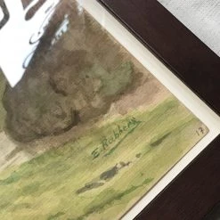 Vintage Evert Rabbers Framed Landscape Painting Art & Objects