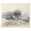 Vintage Evert Rabbers Landscape Drawing 27