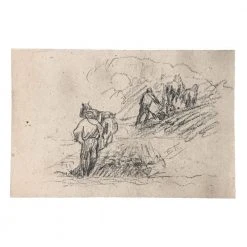 Vintage Art & Objects Evert Rabbers Animal Drawing 24