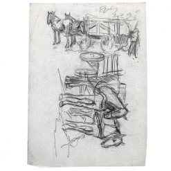 Vintage Art & Objects Evert Rabbers Animal Drawing 27