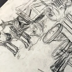 Vintage Art & Objects Evert Rabbers Animal Drawing 27