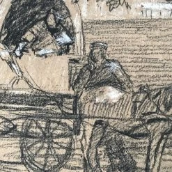 Vintage Evert Rabbers Horse Drawing 44