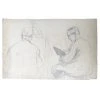 Vintage Evert Rabbers Portrait Drawing 20