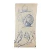 Vintage Evert Rabbers Portrait Drawing 26 Art & Objects