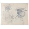 Vintage Evert Rabbers Portrait Drawing 27