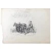 Vintage Art & Objects Evert Rabbers Cow Drawing 45
